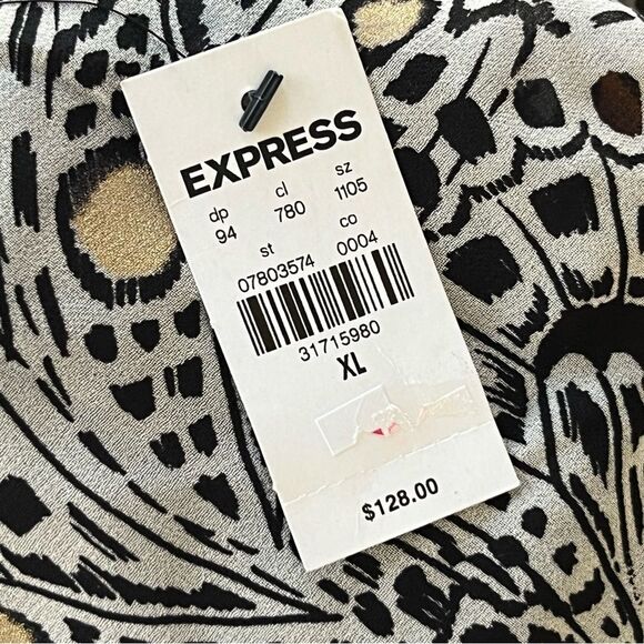 Express X Rachel Zoe Collaboration One Shoulder Gold Monarch Dress Size XL - Picture 11 of 11